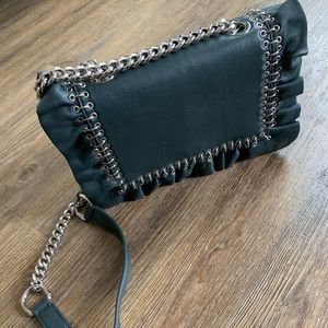 Zara Leather Dark Green Bag